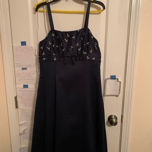 Navy Blue Maxi Dress Size 13-14